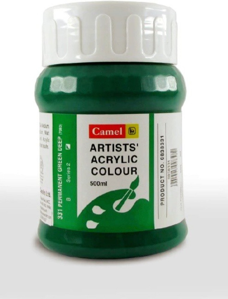 Camel ARTISTS ACRYLIC COLOR JAR 500ML (CADMIUM YELLOW  MEDIUM) 