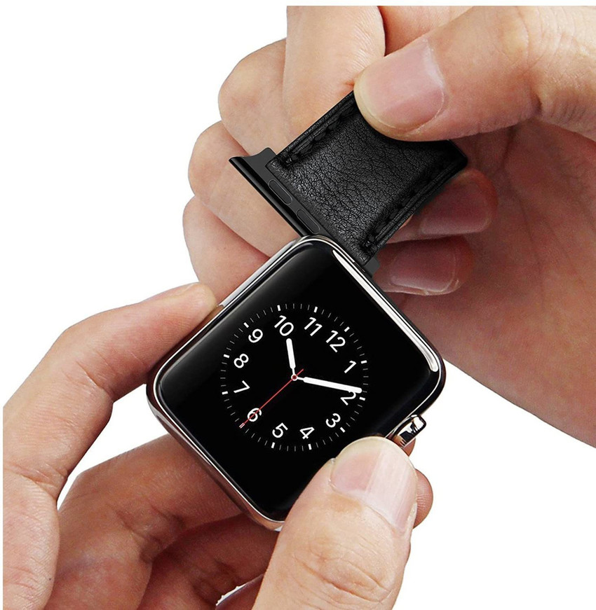 HOURSTAR Black Metal Watch Band Adapter Clasp Connector for Watch Models. No Screws or Screwdriver Needed and Super Easy to Install 42mm Smart Watch Strap Price in India Buy HOURSTAR Black Metal