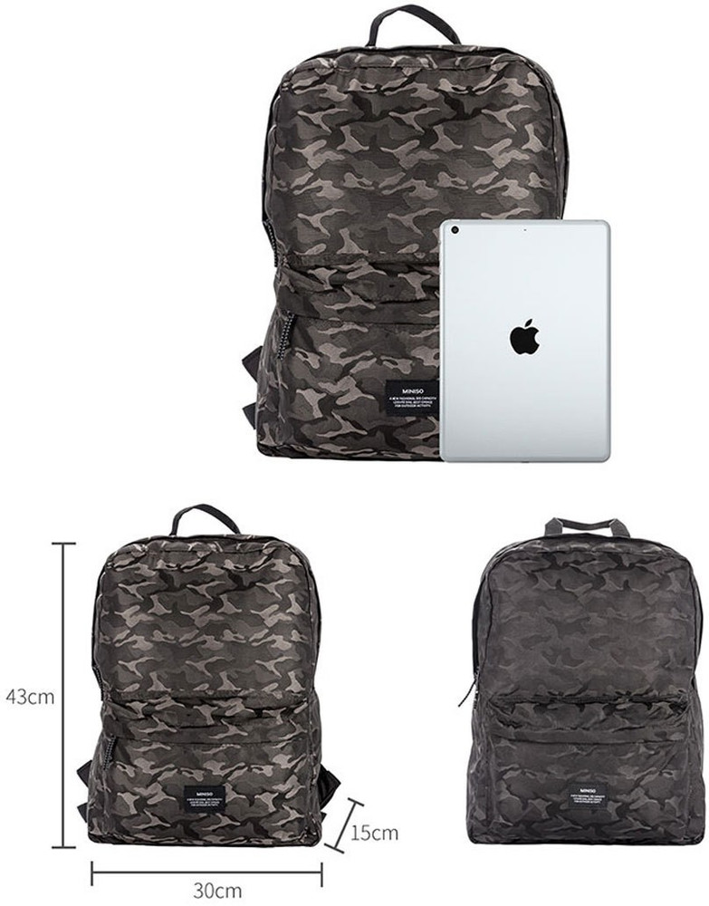 Miniso camouflage backpack deals
