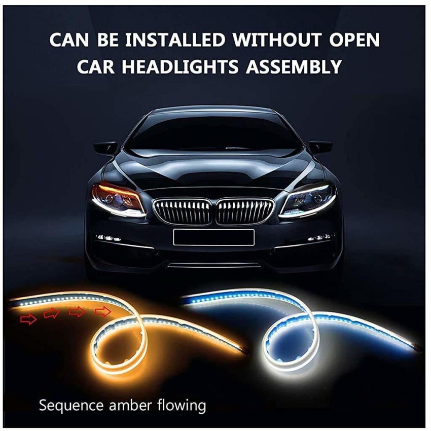 ACUTAS Flexible Daytime Running Light for Cars with Matrix Indicator with  Turn Sequential Flow Car Fancy Lights Car Fancy Lights Price in India - Buy  ACUTAS Flexible Daytime Running Light for Cars
