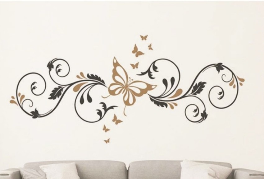 Corazon Butterfly Wall Design Stencils For Wall Painting For Home ...