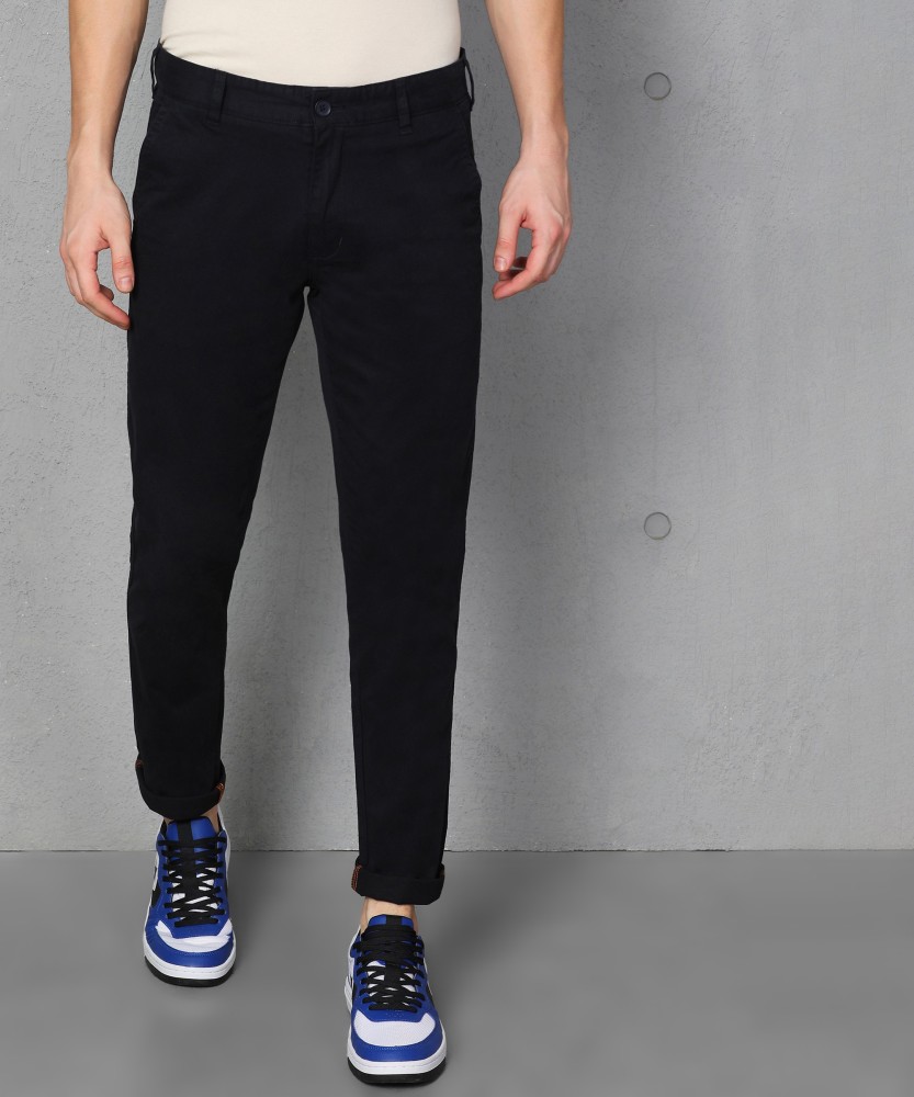 METRONAUT Slim Fit Men Cotton Blend Dark Blue Trousers - Buy METRONAUT Slim  Fit Men Cotton Blend Dark Blue Trousers Online at Best Prices in India