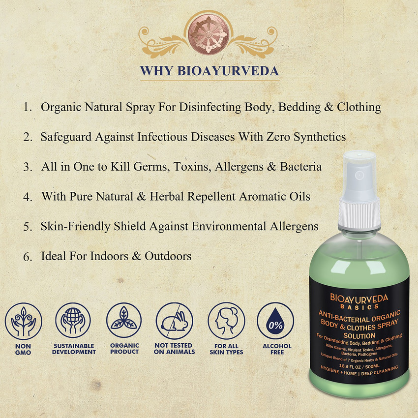 Organic body best sale spray