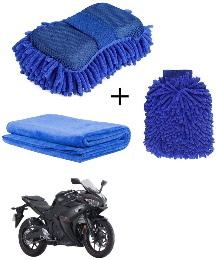 2Pcs Chenille Microfiber Premium Car Wash Mitt Scratch-Free Auto