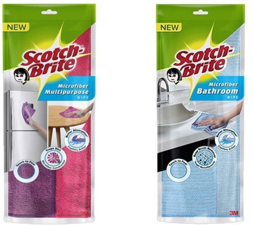 Buy Scotch-Brite Microfiber cleaning cloth. 5 units/pack Online