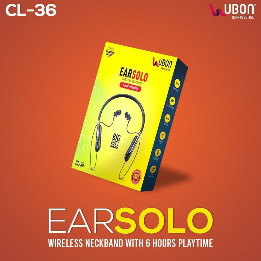 Ubon CL 36 ORIGNAL MOBILE BLUETOOTH HEADPHONE PACK OF 1 Bluetooth