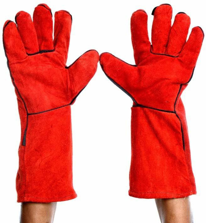 BEST Leather Gloves Hands Protector For Industrial Safety Purpose