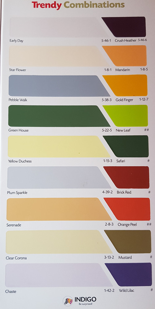 Indigo Colour Chart