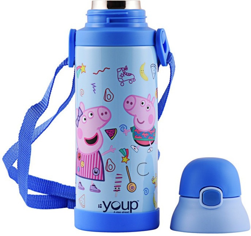 ALUMINIUM WATER BOTTLE WITH HANDLE 500 ML PEPPA PIG – Kids Licensing