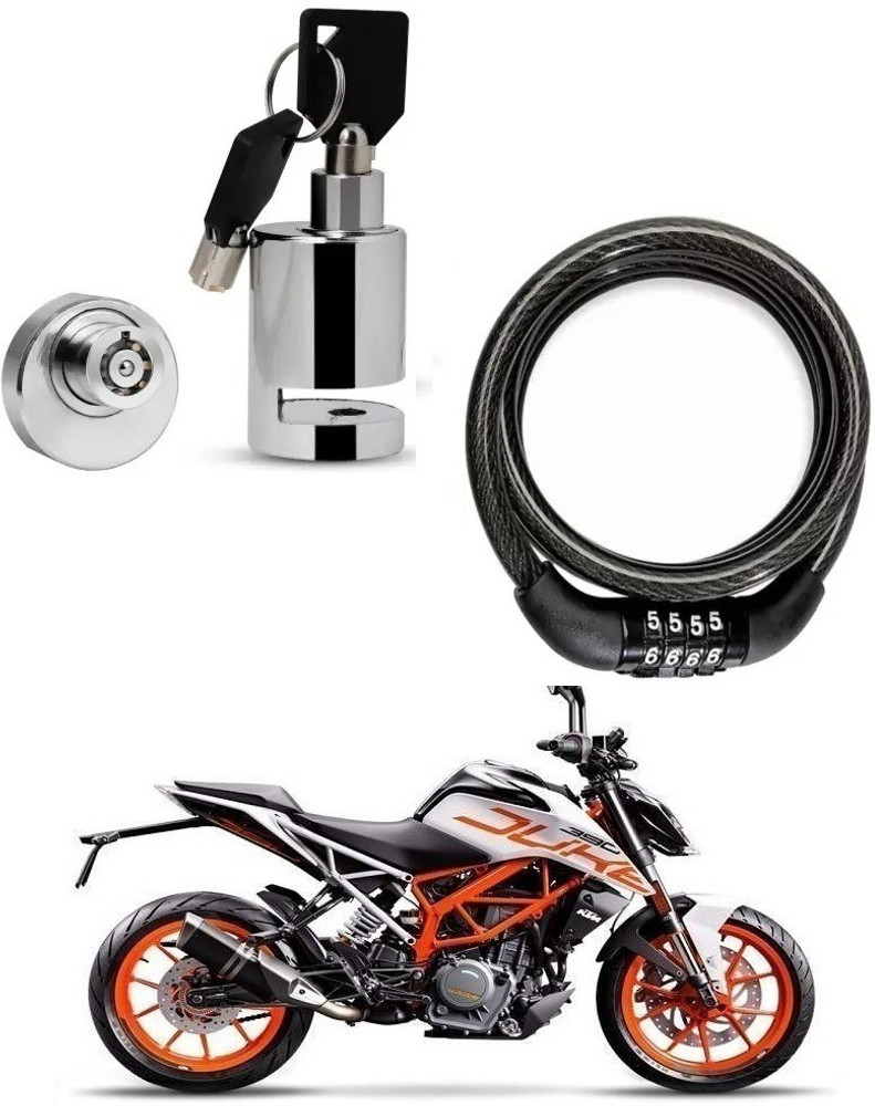 BikerValue Helmet Protection Bike Helmet Lock with Bike Disc Brake