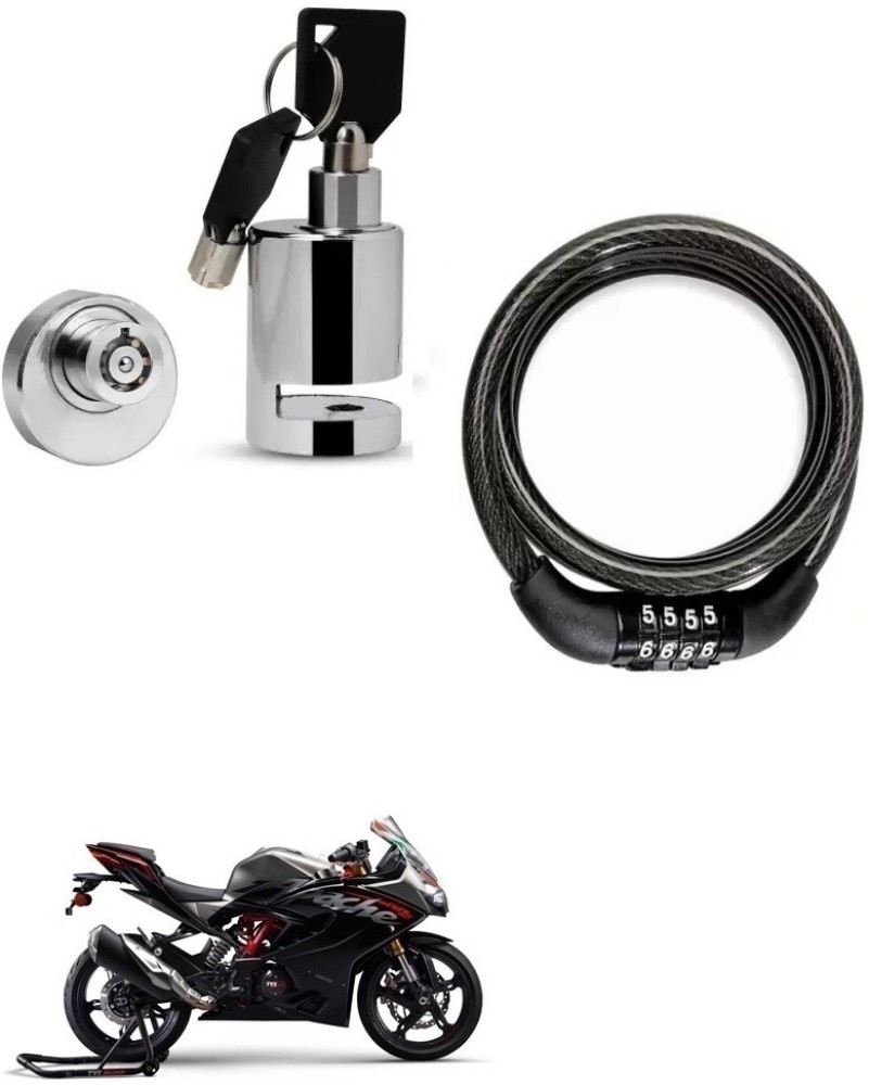 BikerValue Helmet Protection Bike Helmet Lock with Bike Disc Brake