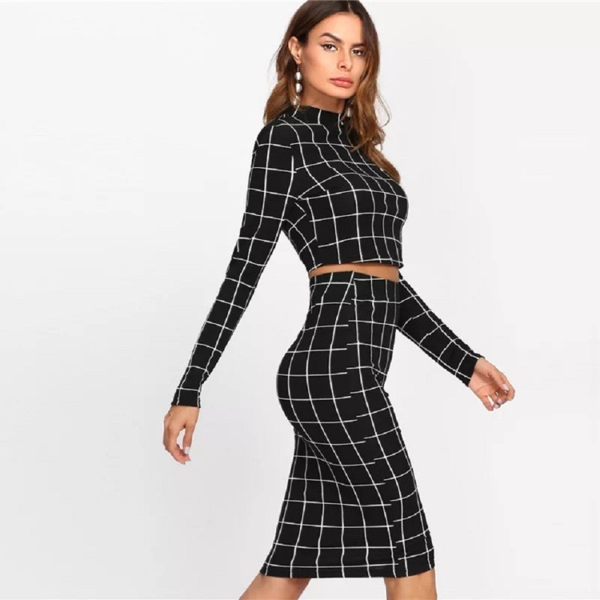 Buy IN A HEART BEAT BLACK TWO PIECE SET for Women Online in India