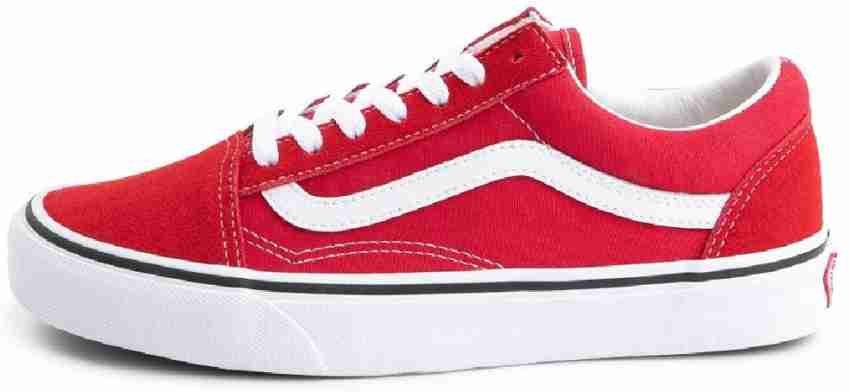 All red outlet old skool vans