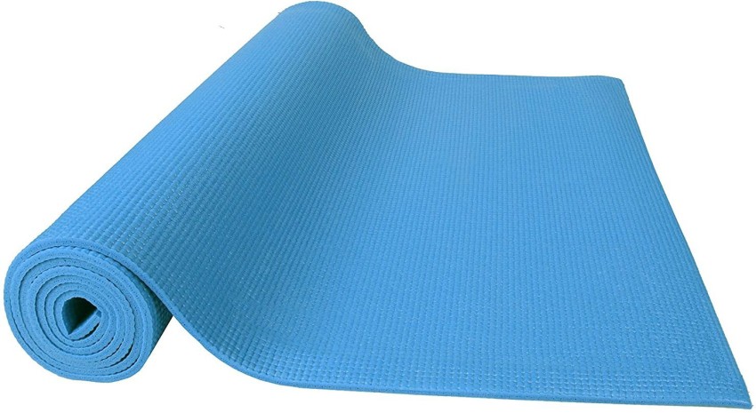 Strauss Lightweight Eco Friendly Yoga Mat 6 mm (Blue), Yoga Block