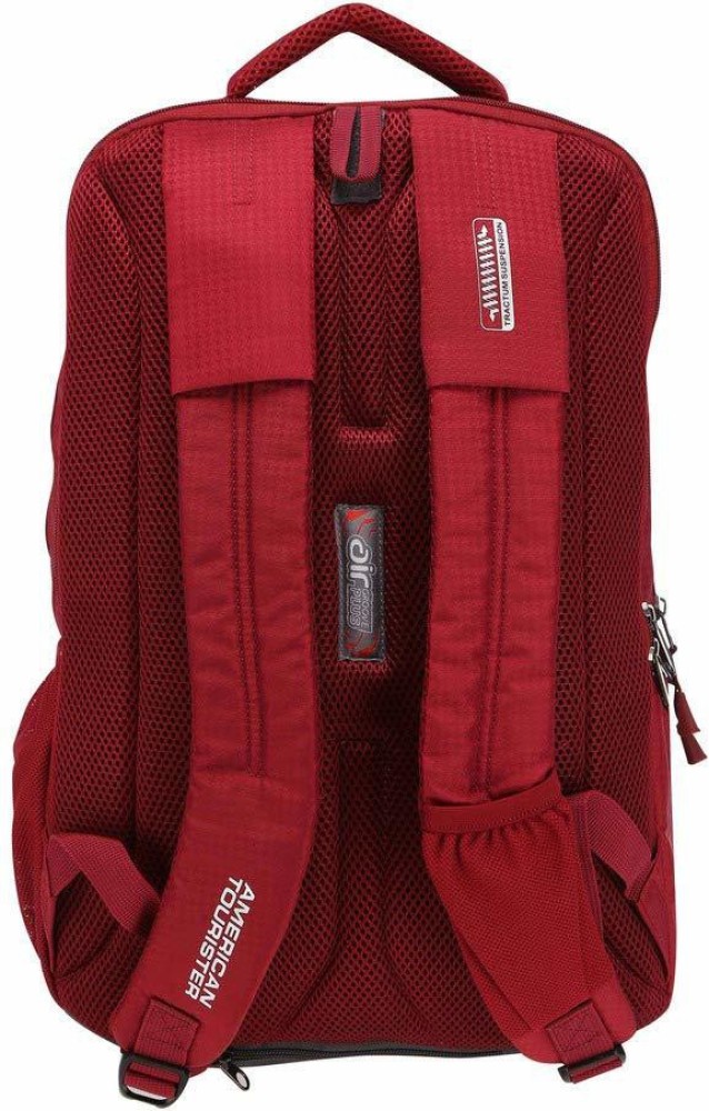 AMERICAN TOURISTER Insta NXT 01 Deep Red Backpack 3 Compartments Tractum suspension Strap Water Proof Backpack With Rain Cover 40 L Backpack Red Price in India Flipkart