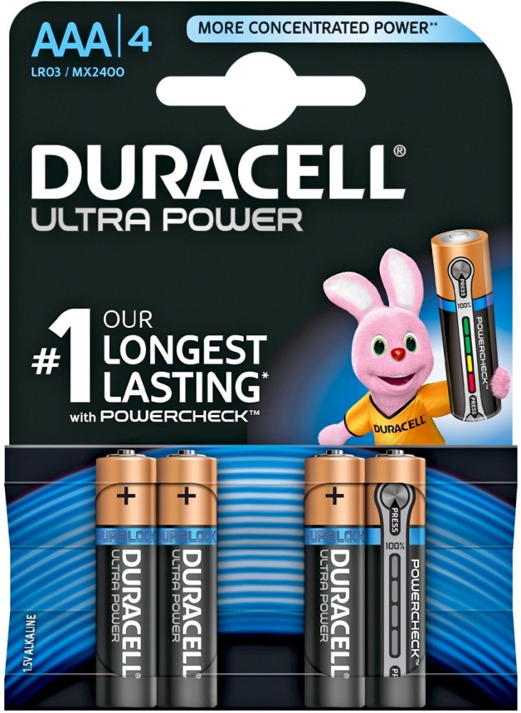 Duracell Plus Power AAA 4 Batteries