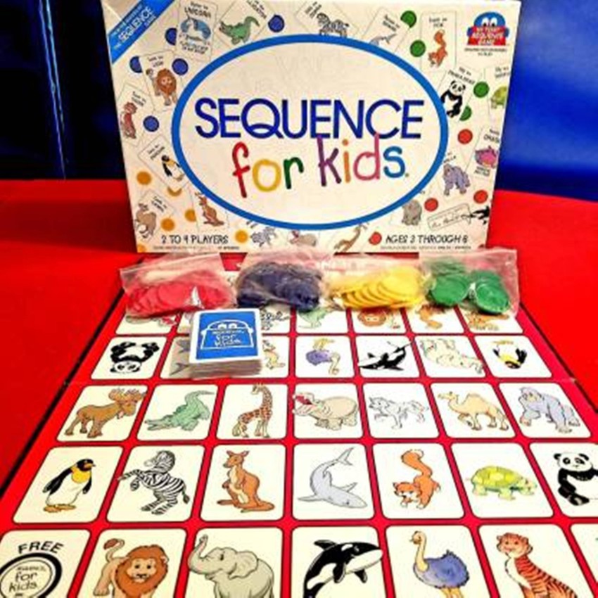 NK ENT Sequence Letters Board Game, Learning Educational Fun Word