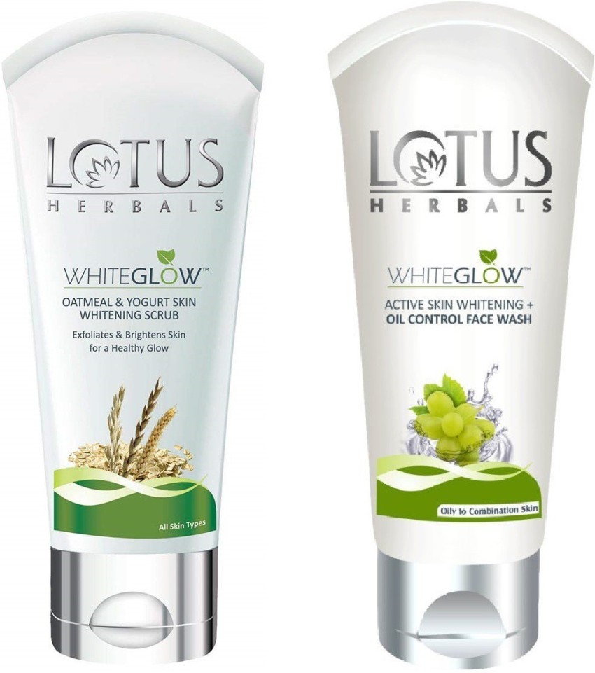 LOTUS Herbals WHITEGLOW Oatmeal Yogurt Skin Whitening Scrub