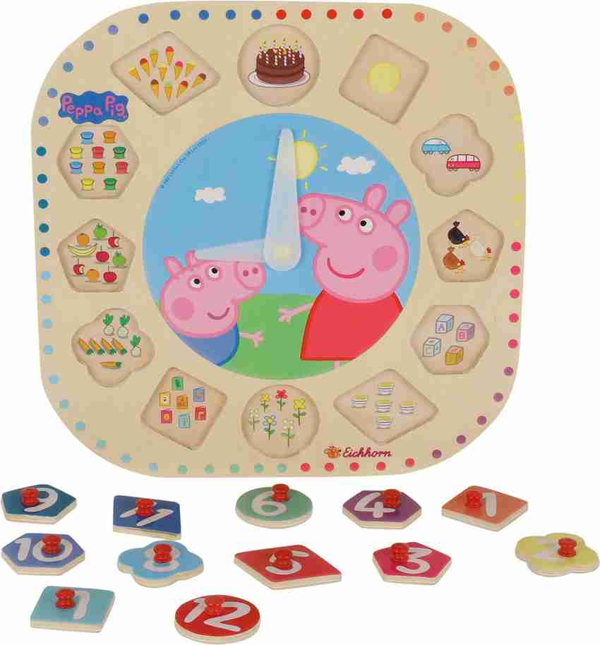 Peppa pig outlet wooden clock