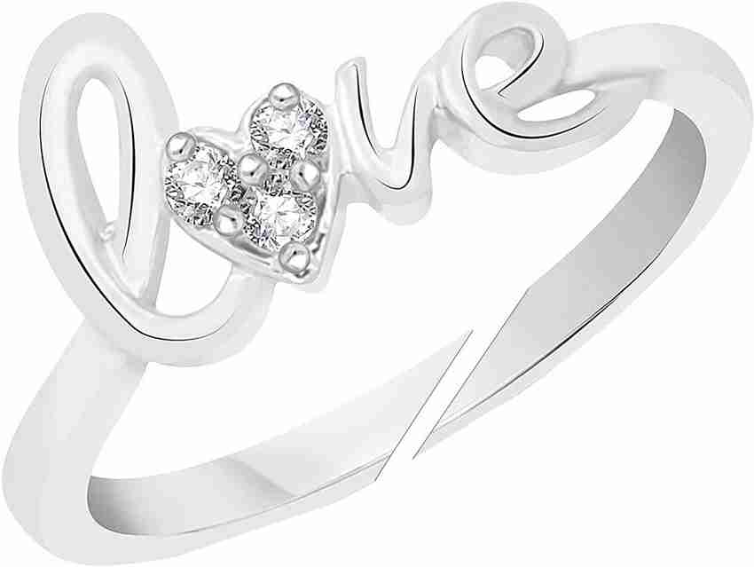 Silver ring love design 2025