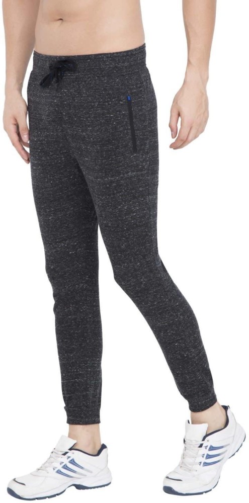 Buy Womens Super Combed Cotton Elastane French Terry Slim Fit Joggers With  Zipper Pockets  Charcoal Melange 1323  Jockey India