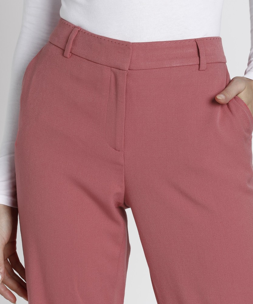 MARKS & SPENCER Regular Fit Women Pink Trousers - Buy MARKS & SPENCER  Regular Fit Women Pink Trousers Online at Best Prices in India