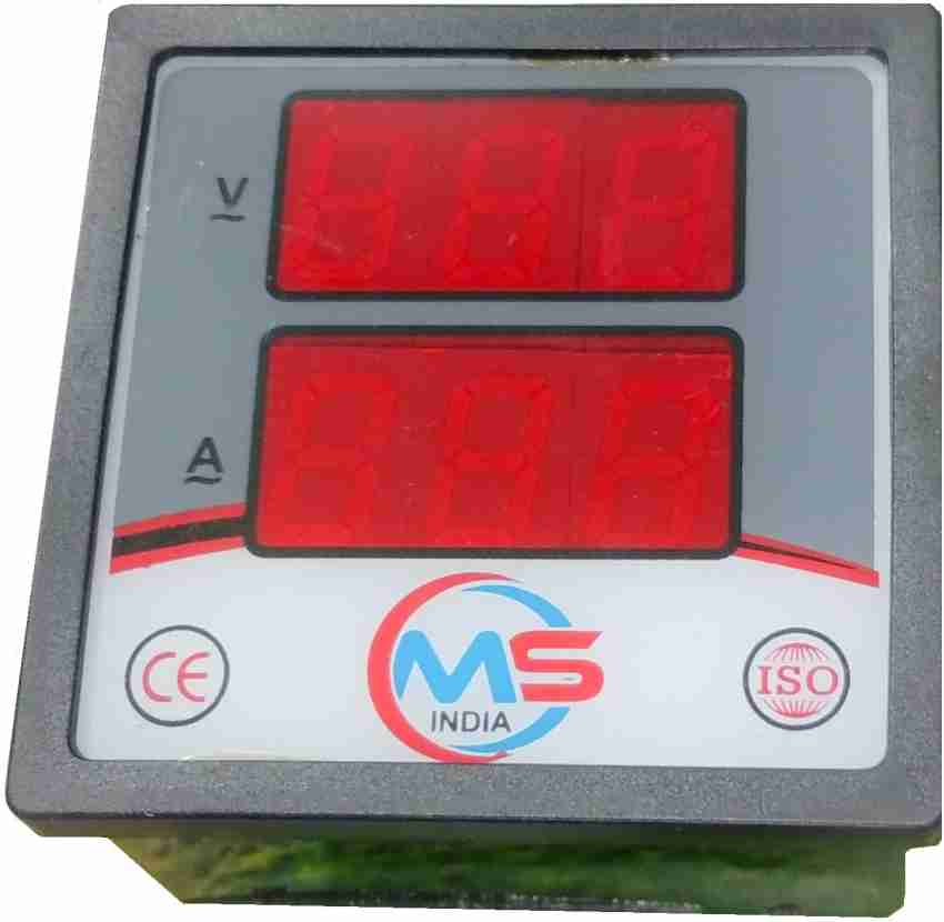 M S control 72MM Analog Voltmeter 0-300V and 0-30Amp Analog Ammeter Voltmeter  Voltmeter Price in India - Buy M S control 72MM Analog Voltmeter 0-300V and  0-30Amp Analog Ammeter Voltmeter Voltmeter online