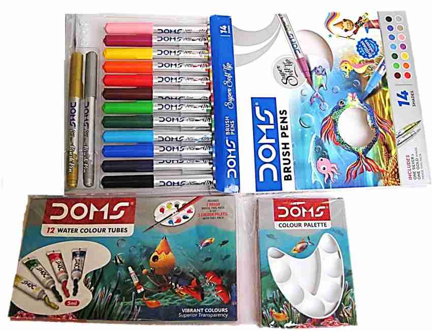 DOMS Water Colour & Utility Complete Painting Kit - Water  Colour tubes Art Set by Jeeteshi Enterprises