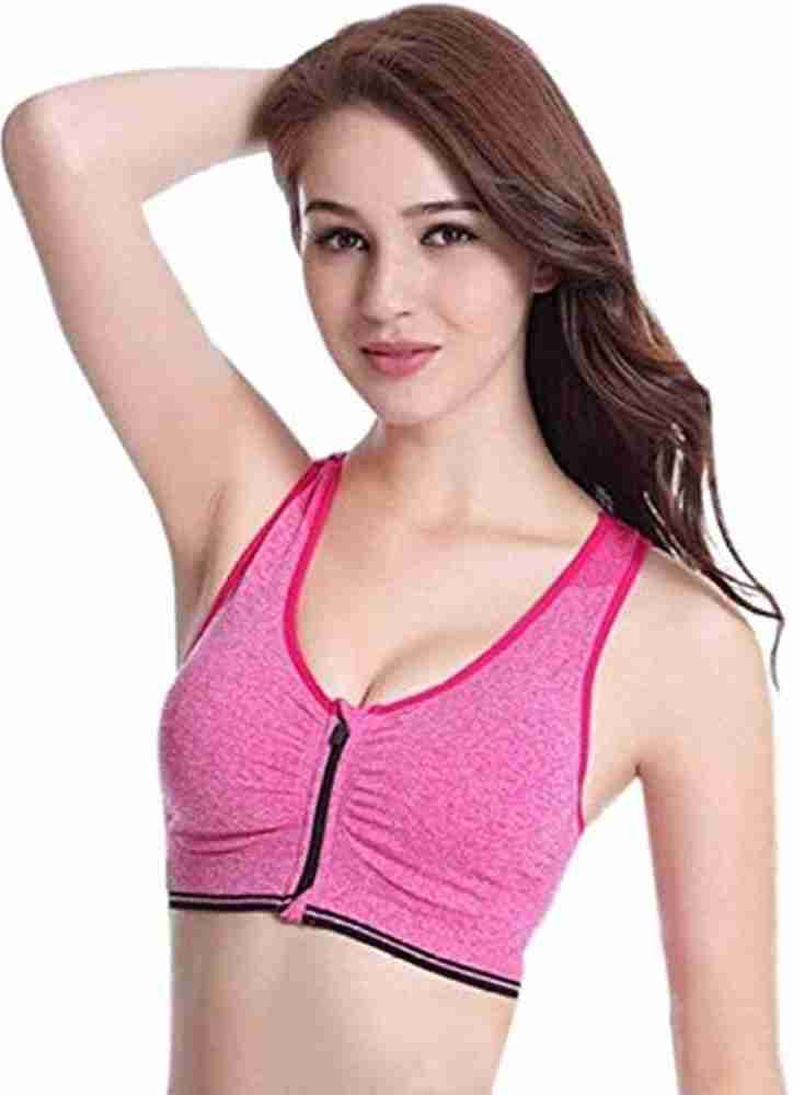 Buy online Lightly Padded Solid Sports Bra from lingerie for Women by Creez  for ₹499 at 69% off