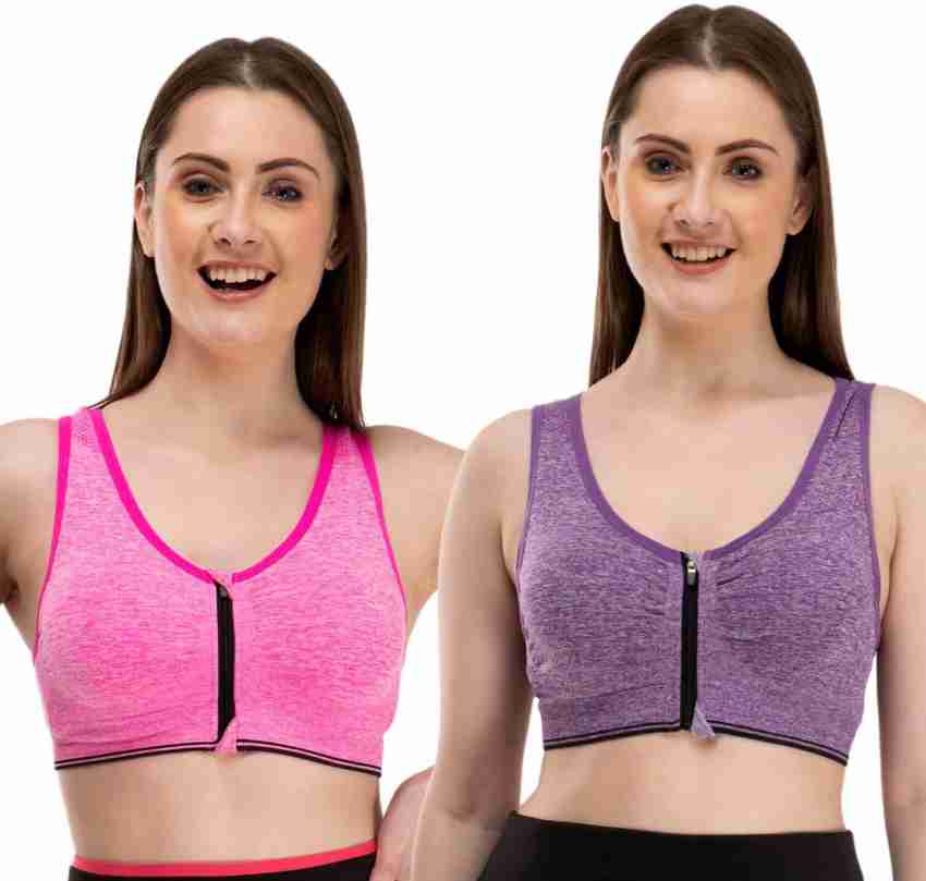 Buy online Pack Of 2 Lightly Padded Sports Bra from lingerie for Women by  Alishan for ₹450 at 70% off