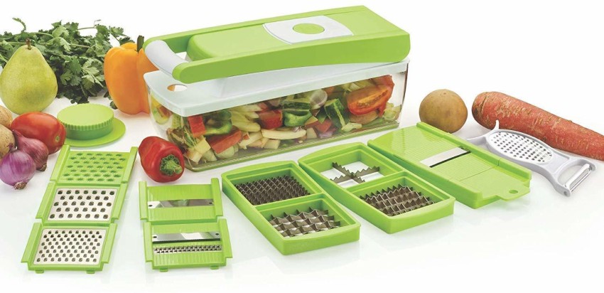 Buy Maunashohet Green Plastic Vegetable And Fruit Chipser Chopper Slicer  Salad Cutter Machine Online at Best Prices in India - JioMart.