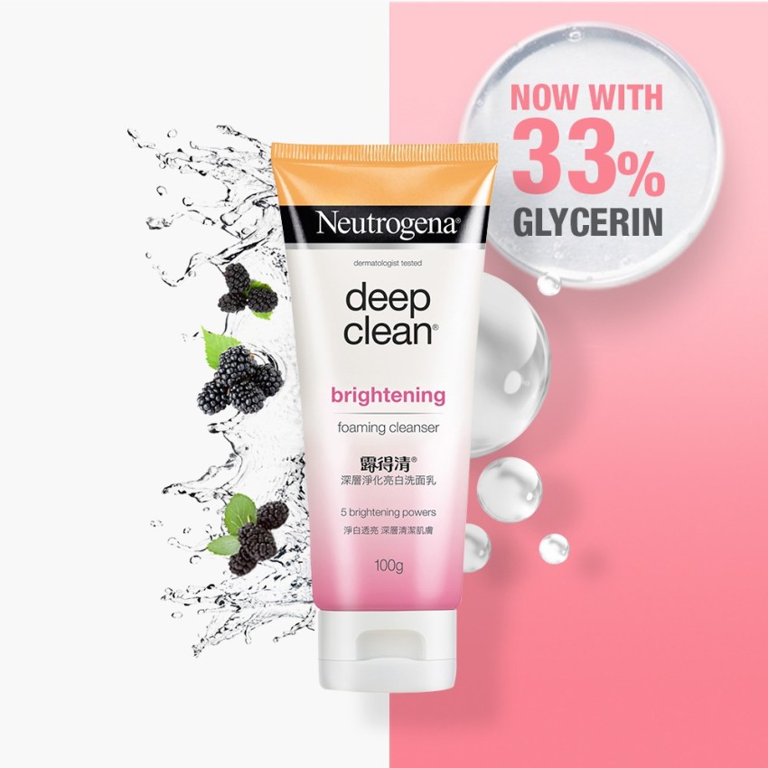 NEUTROGENA Deep Clean Brightening Foaming Cleanser Face Wash