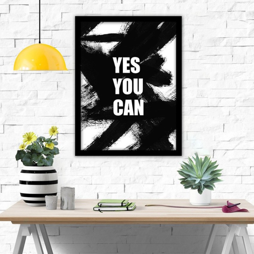 yes-you-can Canvas Art - Quotes & Motivation posters in India