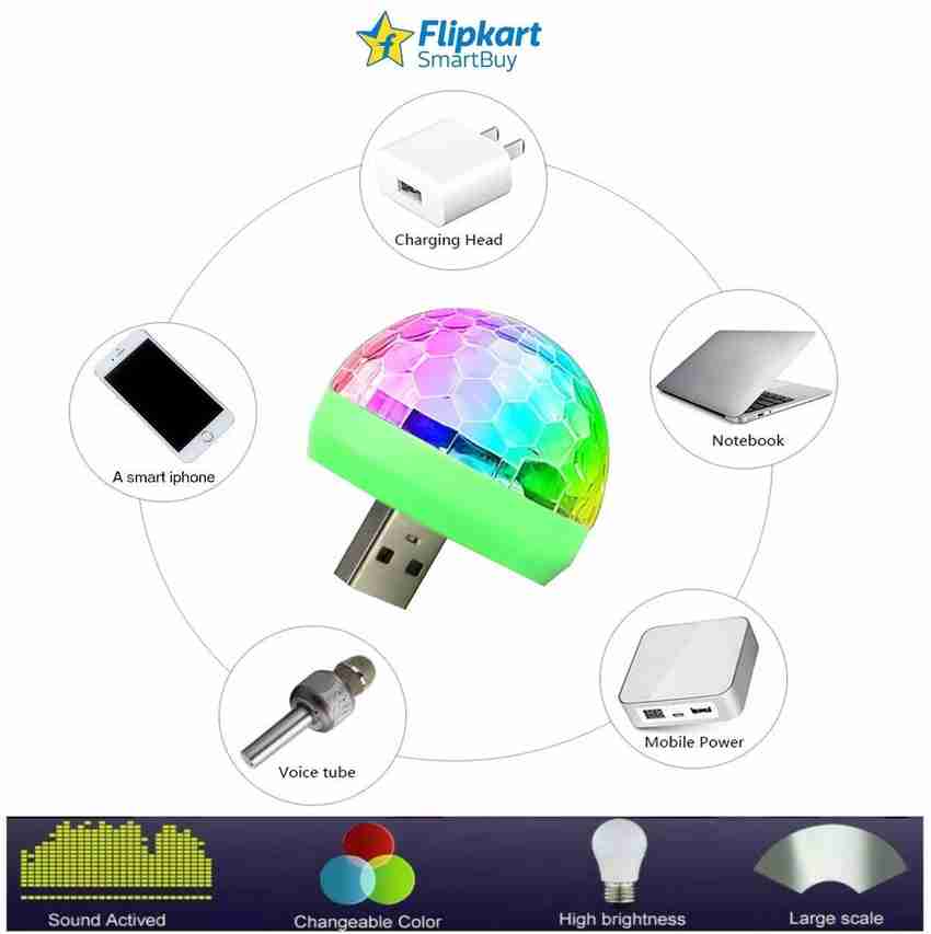 Flipkart SmartBuy USB Party Lights LED Small Magic Disco Ball