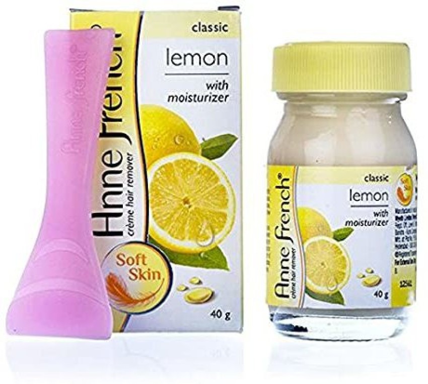 Anne French Lemon Cream Hair Remover with Moisturizer 40g Pack of