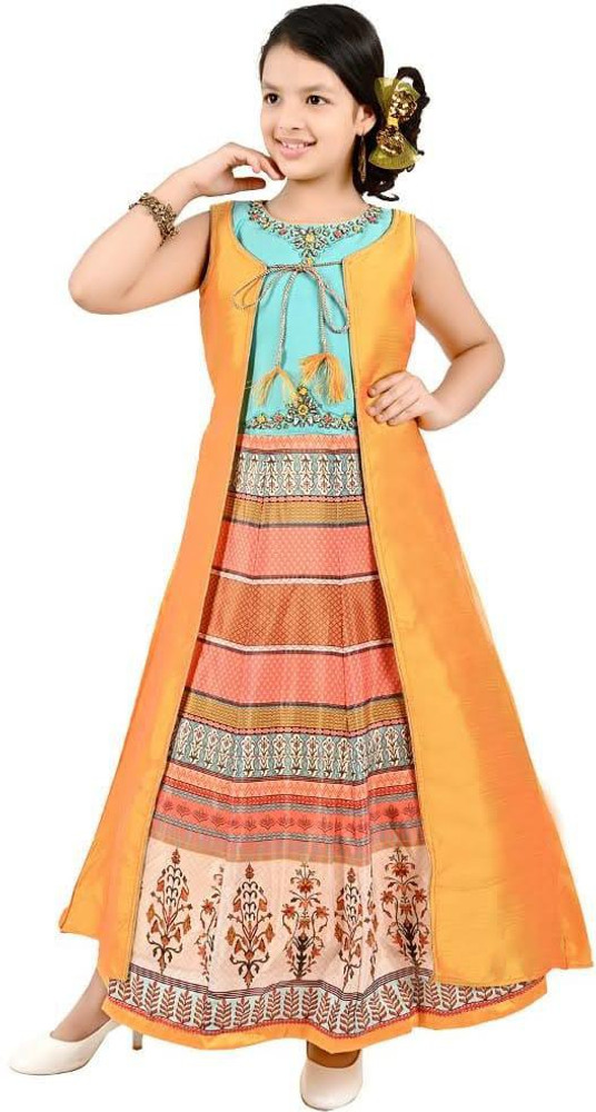 TANISHQ CREATION Girls Maxi Full Length Party Dress Price in India