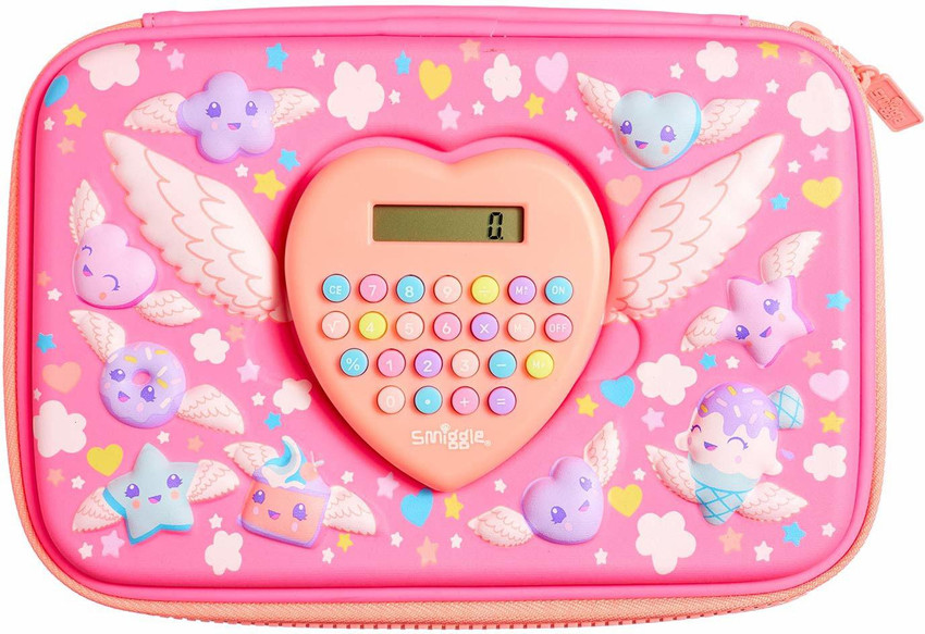 Flipkart Smiggle NA Heart Print Art Polyester Pencil Box Pouch