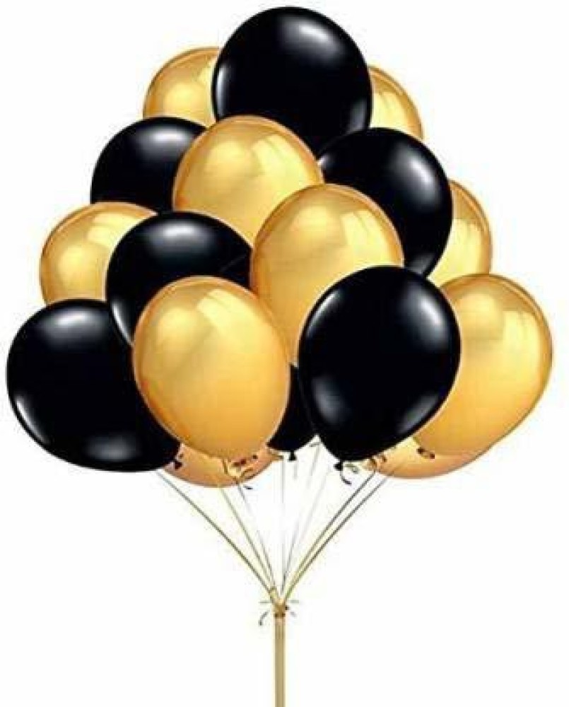 Saikara Collection Party 36 Pcs Black and Golden Birthday Toy Balloons  Combo for Kids Or Boys Birthday Decoration Items (Black) Price in India -  Buy Saikara Collection Party 36 Pcs Black and