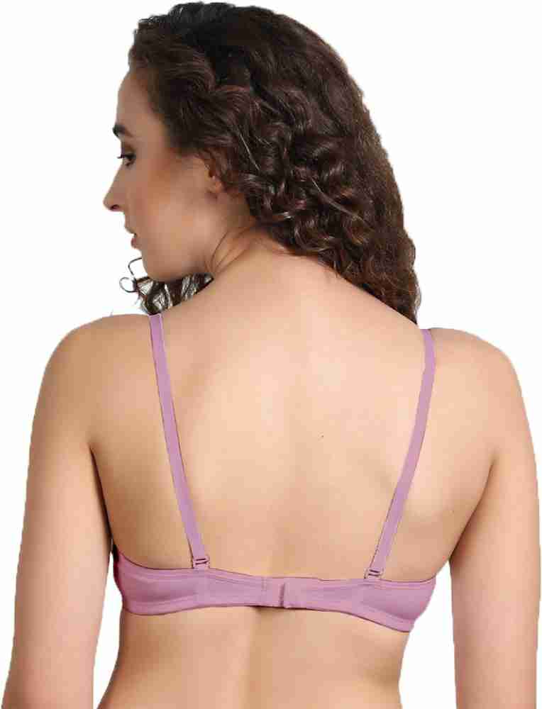 Groversons Paris Beauty Non padded non wired full coverage seamless T-shirt  bra (Mauve) Women Full Coverage Non Padded Bra - Buy Groversons Paris  Beauty Non padded non wired full coverage seamless T-shirt