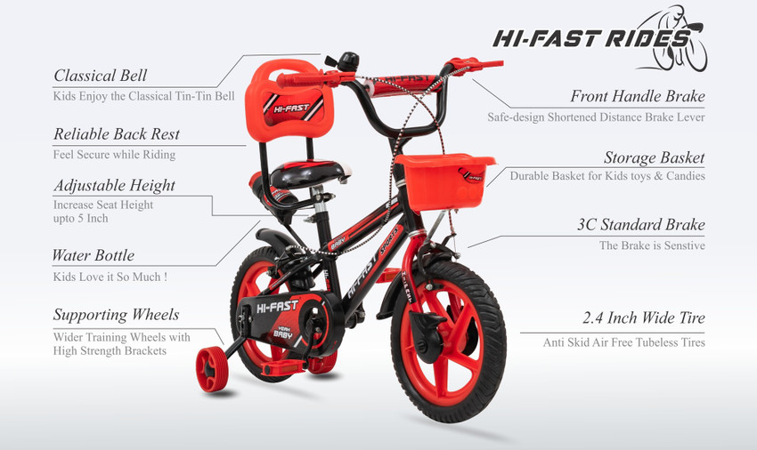 Hi Fast Kids Bicycles For 2 Years to 5 Years Semi Assembled 14 T