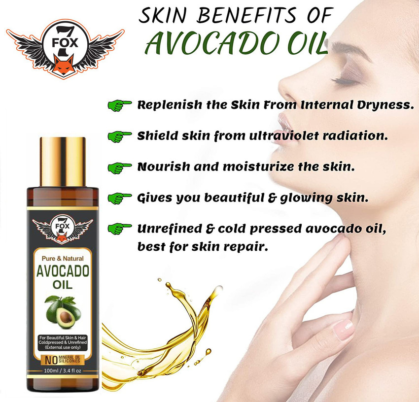 7 FOX 100 Pure Natural Avocado Oil For Hair Growth Anti Dandruff 100lml Hair Oil 100 ml Hair Oil Price in India Buy 7 FOX 100 Pure Natural Avocado Oil