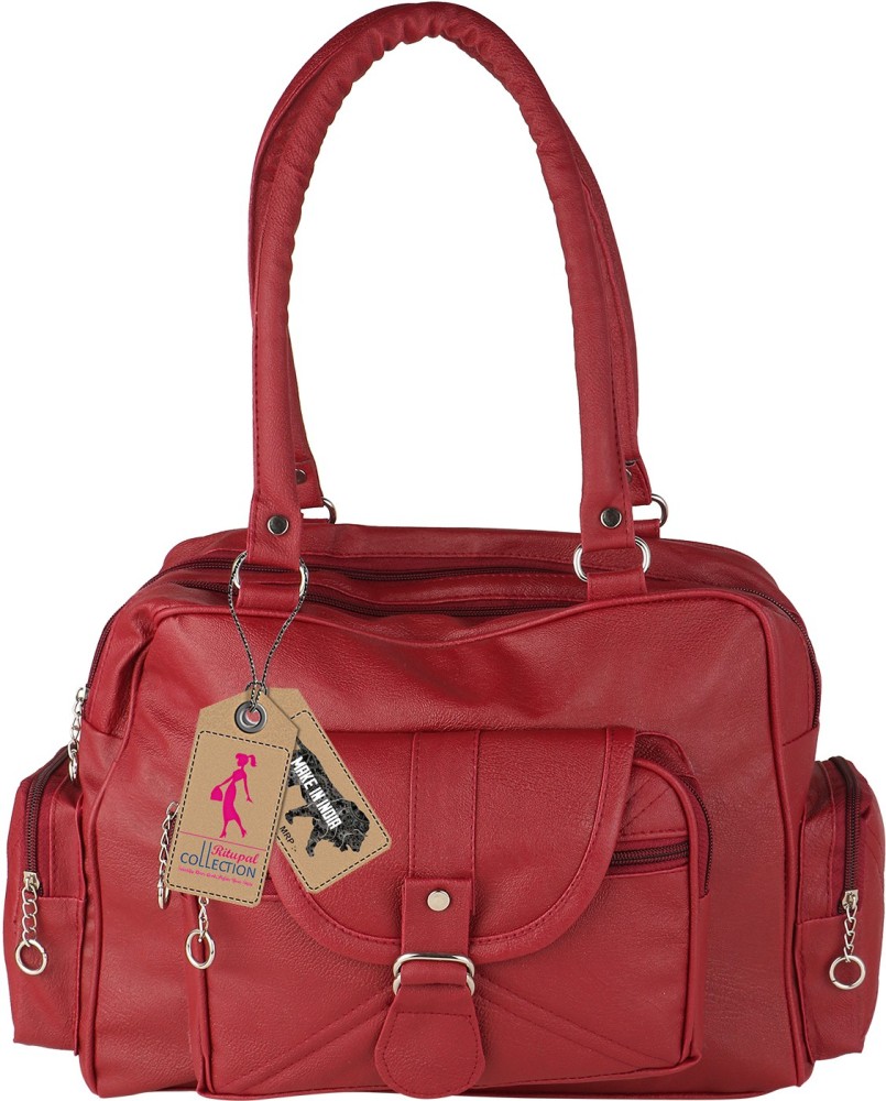 Ritupal COLLECTION Women Maroon Satchel