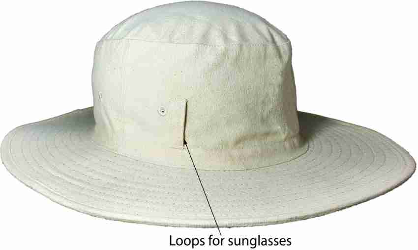 Teknik 100% Cotton Canvas Cricket Panama Hat Extra Wide Oval Brim