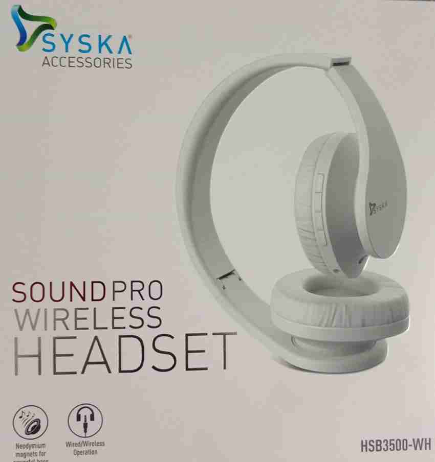 Syska SOUND PRO POWERFUL BASS WIRELESS HEADSET Bluetooth Gaming Price in India Buy Syska SOUND PRO POWERFUL BASS WIRELESS HEADSET Bluetooth Gaming Online Syska Flipkart