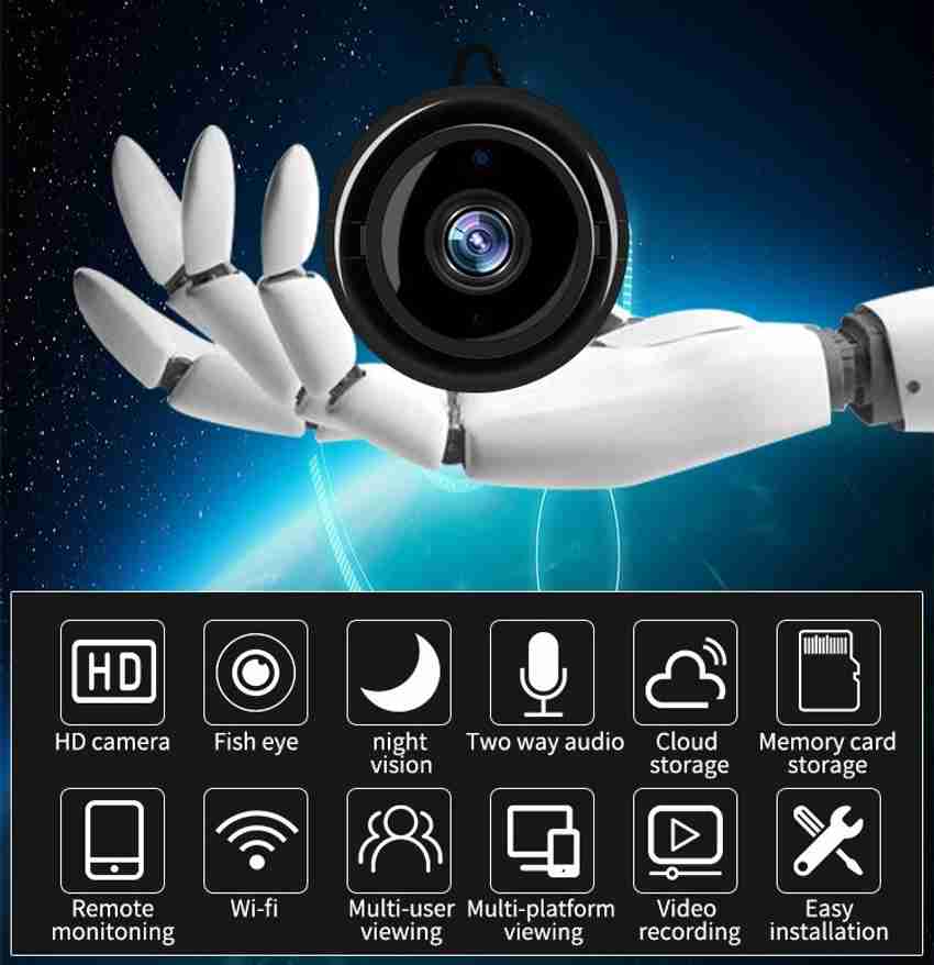 OJXTZF Wireless IP Camera Portable Spy Wifi CCTV Camera Two Way