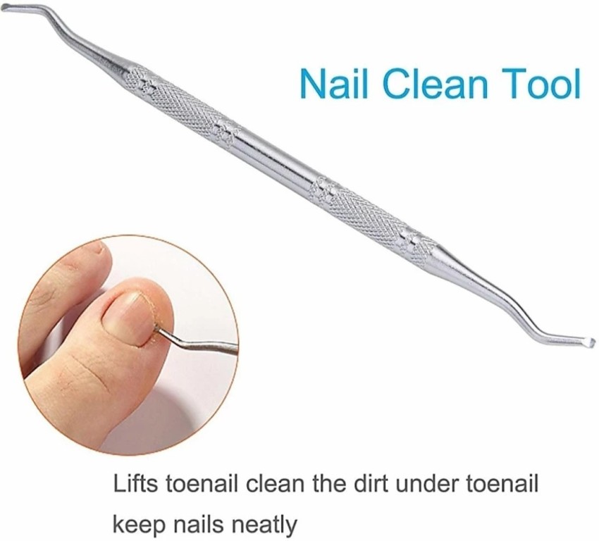 Mont Bleu 2-in-1 Manicure Tool: Nail Cleaner & Cuticle Pusher made of  Stainless Steel - Mont bleu Store