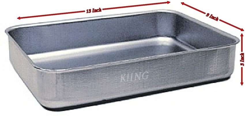 Bakers cutlery Aluminium Rectangle Baking Tray (11 x 9 x 1) Inches Tray  Price in India - Buy Bakers cutlery Aluminium Rectangle Baking Tray (11 x 9  x 1) Inches Tray online at