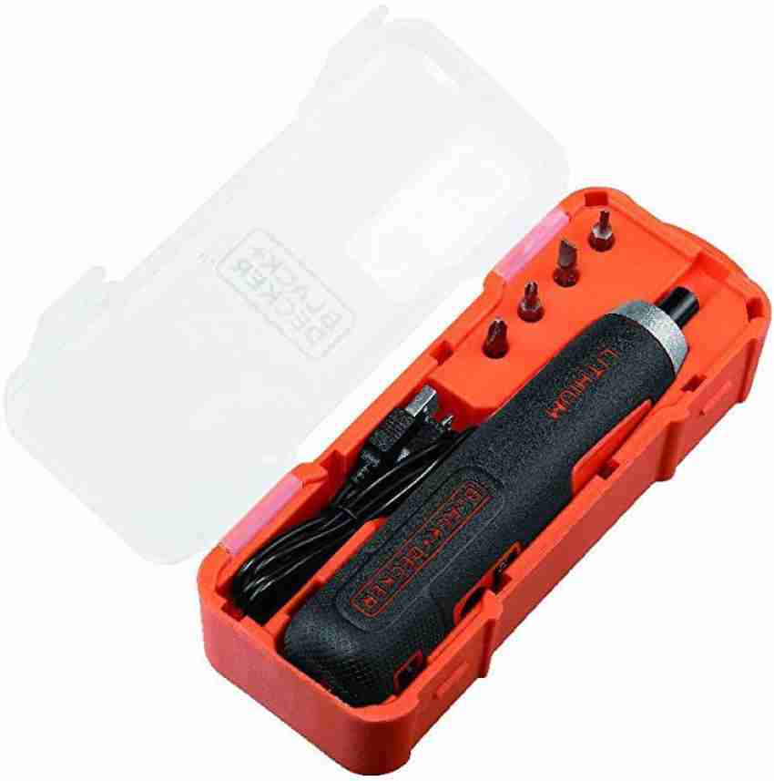 Black Decker BD40K4 IN 4V 6.35mm Li ion Cordless Screwdriver