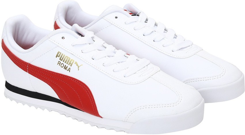 puma roma red and white