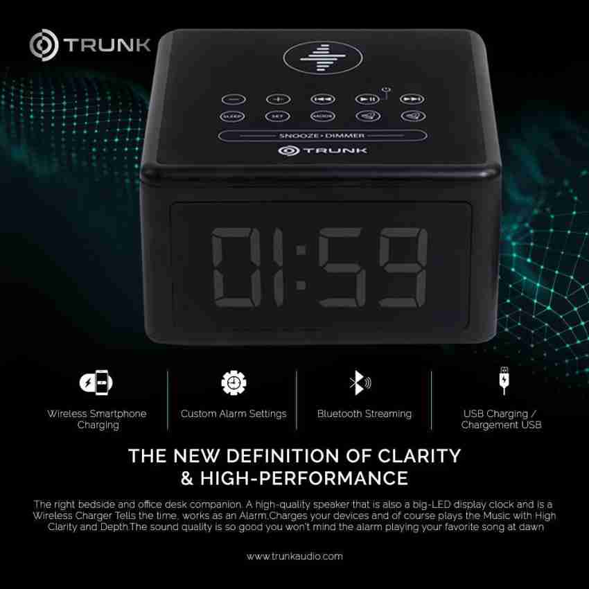 Buy Trunk 101 Digital Clock Bluetooth Speaker/Alarm/FM with Wireless  Charger 5 W Bluetooth Speaker Online from